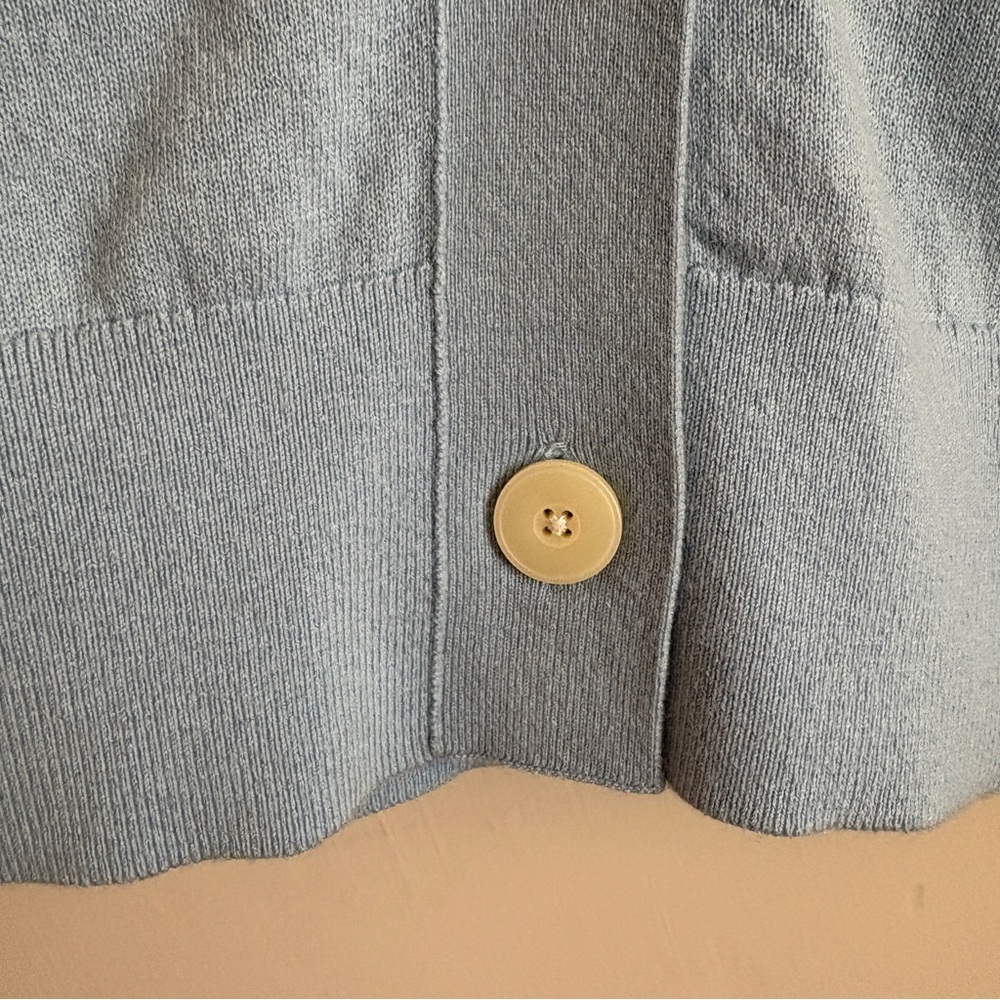 Everlane Light Blue Button-Up Vest - Picture 8 of 8
